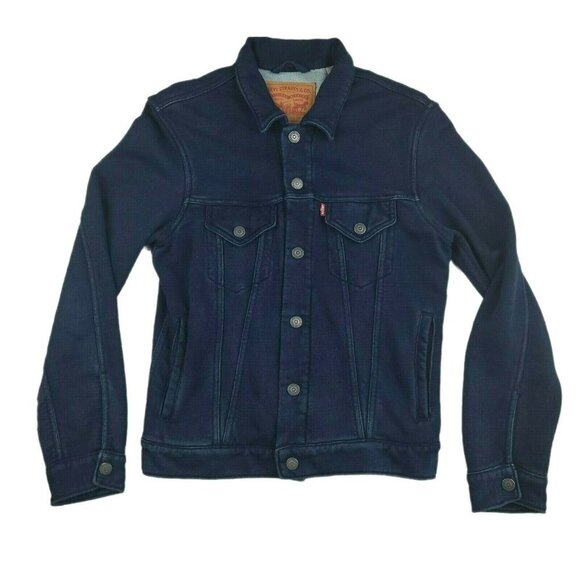 Levi's Jackets & Blazers - Levi’s Original Trucker Jacket Women’s Small Dark Wash Denim Button Front Stretc